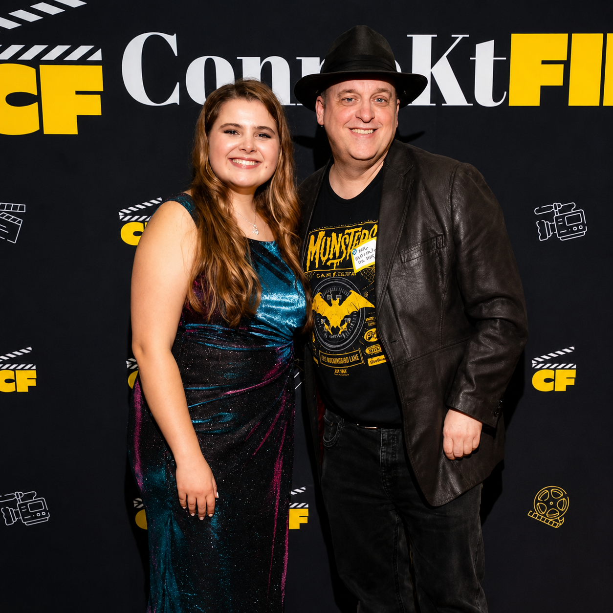 At the 2025 Connekt Film launch event with CEO and founder Anya Vagabova