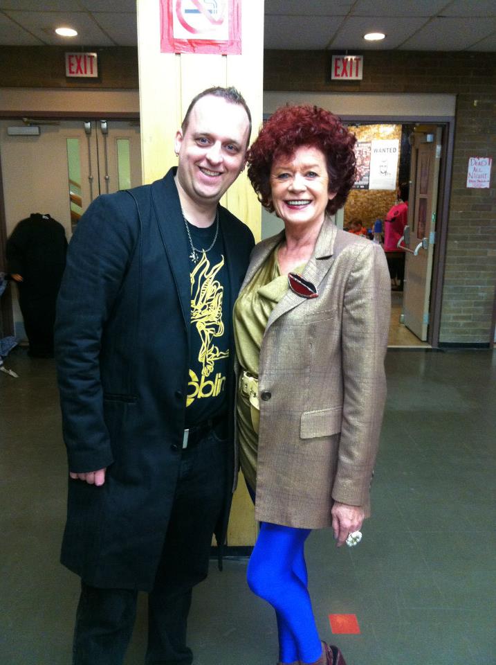 With Rocky Horror's Patricia Quinn at Shock Stock
